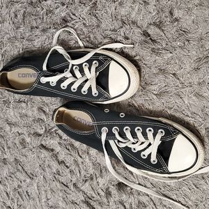 Black and white Converse